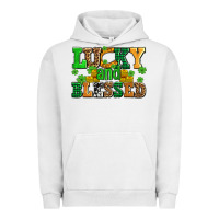 Pigment Lunar Rock lucky and blessed with coins and shamrocks Urban Hoodie - AdoDesignShop