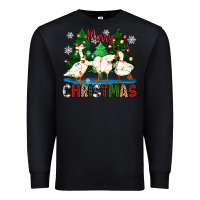 Black merry christmas duck Premium Sweatshirt - Zillion Design Studio