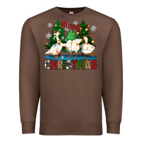 Chestnut merry christmas duck Premium Sweatshirt - Zillion Design Studio