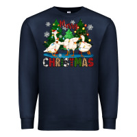 Navy merry christmas duck Premium Sweatshirt - Zillion Design Studio