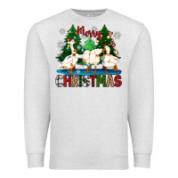 Oatmeal Heather merry christmas duck Premium Sweatshirt - Zillion Design Studio