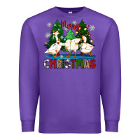 Purple merry christmas duck Premium Sweatshirt - Zillion Design Studio