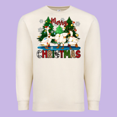 Premium Sweatshirt merry christmas duck