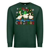 Sports Green merry christmas duck Premium Sweatshirt - Zillion Design Studio