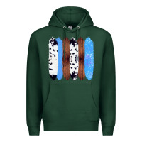 Sports Green Western Farm Life Cowhide Wood Blue Glitter Brush Stroke Premium Hoodie - Bettercallsaul