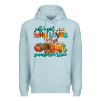 Blue Mist just a girl who loves pumpkin spice Premium Hoodie - AdoDesignShop