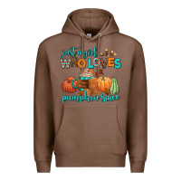 Chestnut just a girl who loves pumpkin spice Premium Hoodie - AdoDesignShop