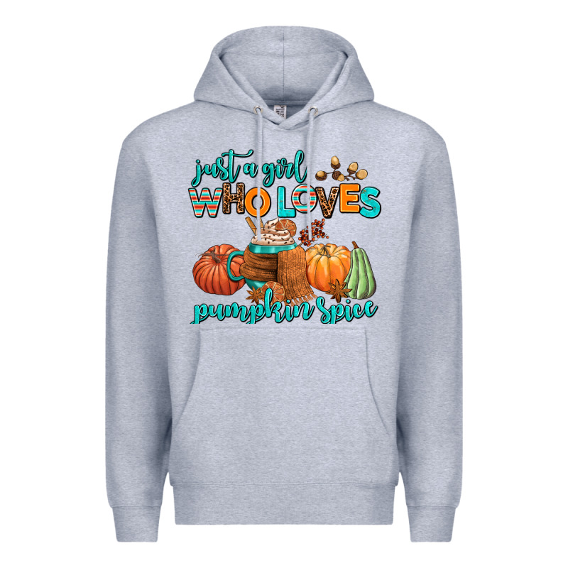 Just A Girl Who Loves Pumpkin Spice Premium Hoodie by AdoDesignShop | Teevron