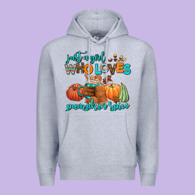 Just A Girl Who Loves Pumpkin Spice Premium Hoodie Designed By Adodesignshop