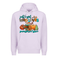 Lilac just a girl who loves pumpkin spice Premium Hoodie - AdoDesignShop