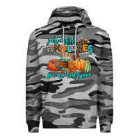 Slate Camo just a girl who loves pumpkin spice Premium Hoodie - AdoDesignShop