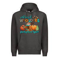 Smoke just a girl who loves pumpkin spice Premium Hoodie - AdoDesignShop