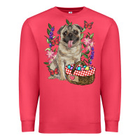 Cardinal easter pug Premium Sweatshirt - RanaPortraitStore