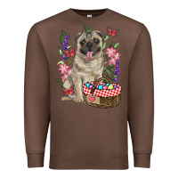 Chestnut easter pug Premium Sweatshirt - RanaPortraitStore