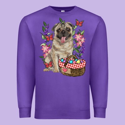 Premium Sweatshirt easter pug