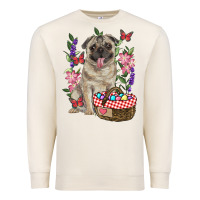 Sandshell easter pug Premium Sweatshirt - RanaPortraitStore