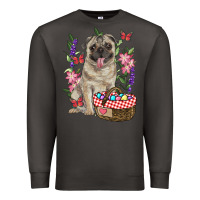 Smoke easter pug Premium Sweatshirt - RanaPortraitStore