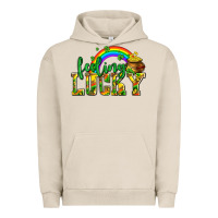 Pigment French Oak feeling lucky with coins Urban Hoodie - AdoDesignShop