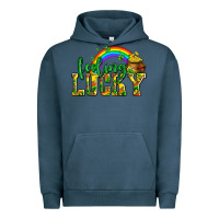 Pigment Midnight Navy feeling lucky with coins Urban Hoodie - AdoDesignShop