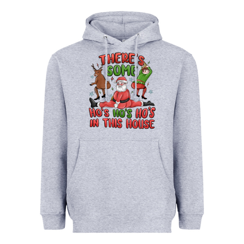 There's Some Ho's Ho's Ho's In This House Heavyweight Hoodie by MaliasSmallBusiness | Teevron
