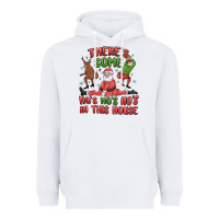 White there's some ho's ho's ho's in this house Heavyweight Hoodie - MaliasSmallBusiness