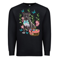 Black easter pitbull Premium Sweatshirt - RanaPortraitStore