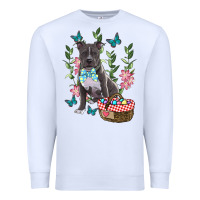 White easter pitbull Premium Sweatshirt - RanaPortraitStore