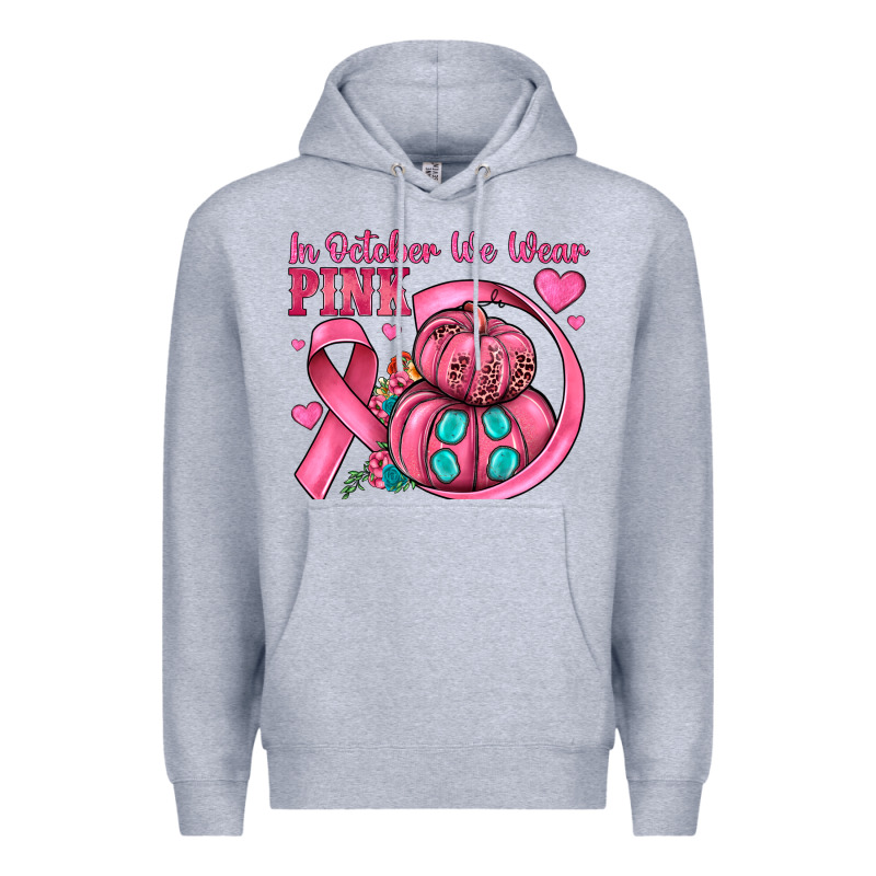 In October We Wear Pink Premium Hoodie by JahusDesignShop | Teevron