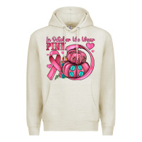 Oatmeal Heather in october we wear pink Premium Hoodie - JahusDesignShop