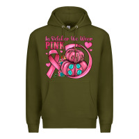 Army Green in october we wear pink Premium Hoodie - JahusDesignShop