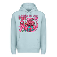 Blue Mist in october we wear pink Premium Hoodie - JahusDesignShop