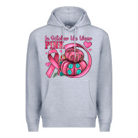 Heather Grey in october we wear pink Premium Hoodie - JahusDesignShop