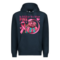 Navy in october we wear pink Premium Hoodie - JahusDesignShop