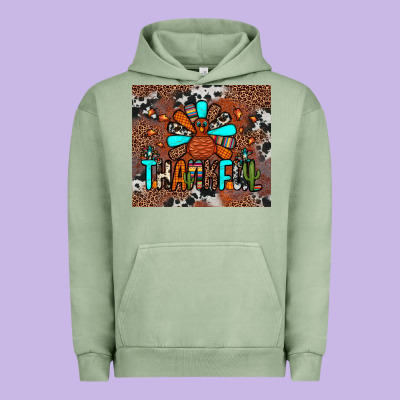 Thankful Turkey Png Urban Hoodie Designed By Jahusdesignshop
