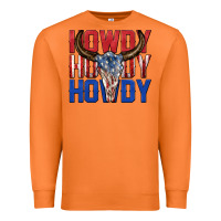 Carrot howdy howdy howdy 4th of july bull skull billie wi Premium Sweatshirt - texasbilliewilder