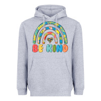 Heather Grey be kind autism Heavyweight Hoodie - MaliasSmallBusiness
