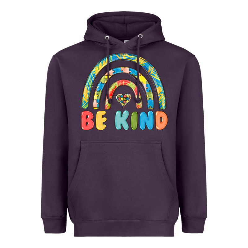 Be Kind Autism Heavyweight Hoodie by MaliasSmallBusiness | Teevron