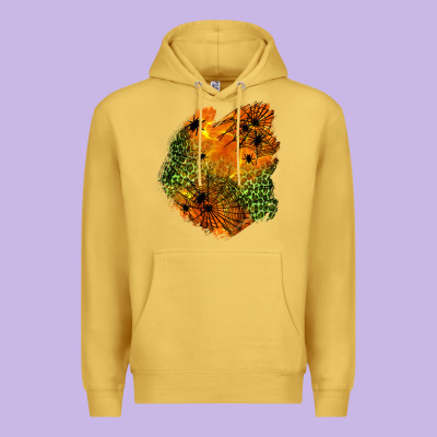 Spider Leopard  Halloween Patch Premium Hoodie Designed By Bundleandbundleshop