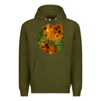 Army Green spider leopard  halloween patch Premium Hoodie - BundleAndBundleShop