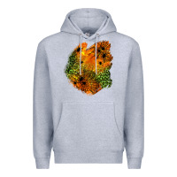Heather Grey spider leopard  halloween patch Premium Hoodie - BundleAndBundleShop