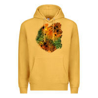 Mustard spider leopard  halloween patch Premium Hoodie - BundleAndBundleShop