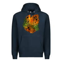 Navy spider leopard  halloween patch Premium Hoodie - BundleAndBundleShop