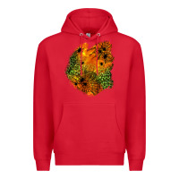 Red spider leopard  halloween patch Premium Hoodie - BundleAndBundleShop