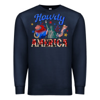 Navy howdy america western Premium Sweatshirt - texasbilliewilder