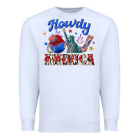 White howdy america western Premium Sweatshirt - texasbilliewilder