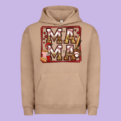 Baseball Mama Urban Hoodie Designed By Jasminsmagicworld