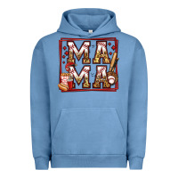 Pigment Pebble Blue baseball mama Urban Hoodie - Jasminsmagicworld