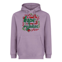 Lavender a thrill of hope the weary world rejoices Heavyweight Hoodie - MaliasSmallBusiness