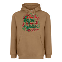 Toasted Coconut a thrill of hope the weary world rejoices Heavyweight Hoodie - MaliasSmallBusiness