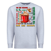 Heather Grey tis the season Premium Sweatshirt - Zillion Design Studio